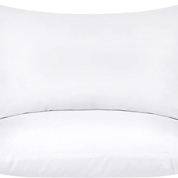 Throw Pillows Insert (Pack of 2, White) - 12 x 20 Inches Bed and Couch Pillows - Indoor Decorative Pillow