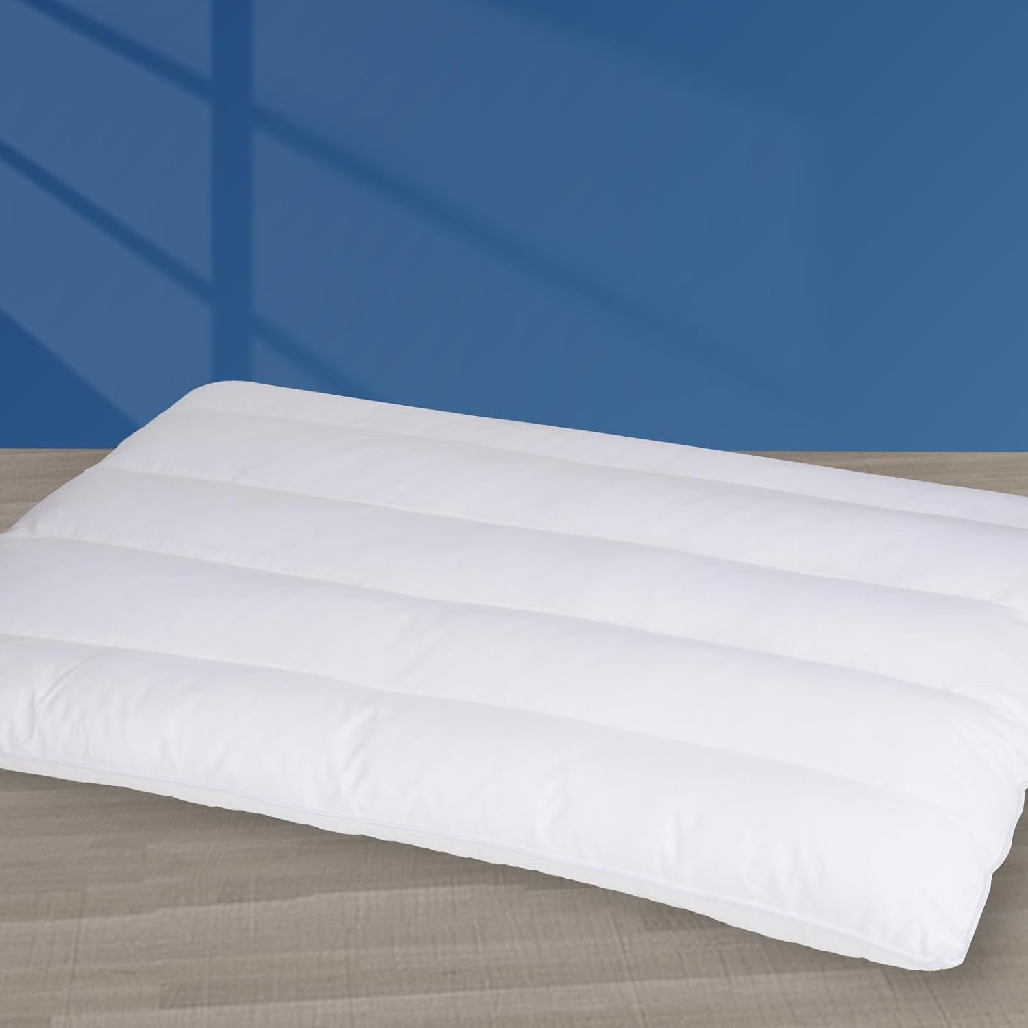 Ultra Flat Pillows for Sleeping Thin, 7D High Support 2.5 inch Height Ultra Thin Pillows,Slim Bed Pillows for Stomach Sleeper,Standard Size -18x26 in