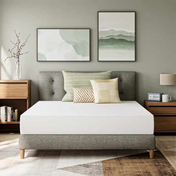 8 Inch Full Cooling Gel Memory Foam Mattress for Cool Sleep Medium Firm Foam, Mattress in a Box Pressure Relief Removable Cover No Fiberglass (Full, 8 in)