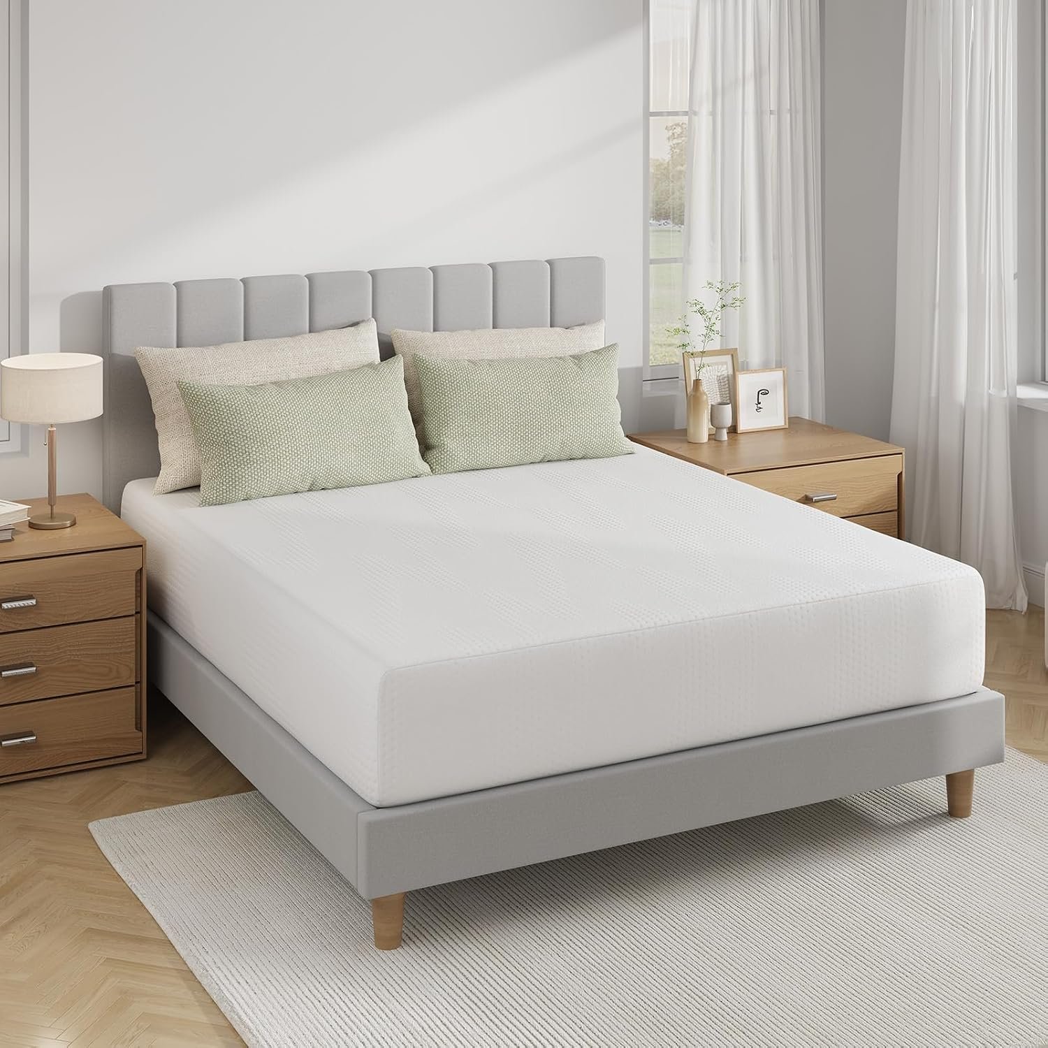 King Size Mattress, 12 inch King Mattress in a Box, Gel Memory Foam Mattresses for Cooling Night Sleep, Comfort Support and Pressure Relief,