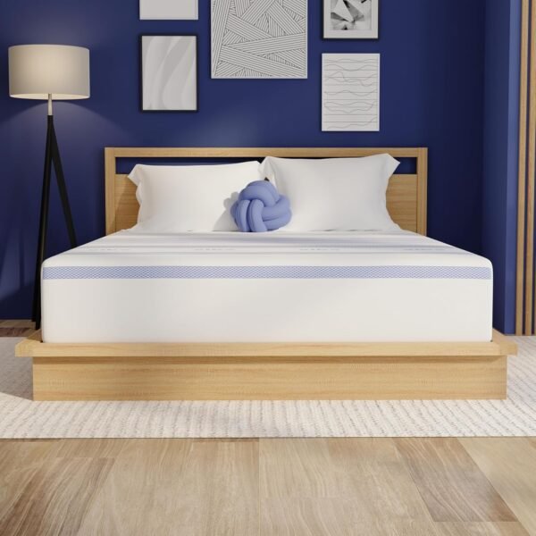 Gel Memory Foam Mattress, Fiberglass Free, 12-Inch Bed-in-a-Box, California King, White
