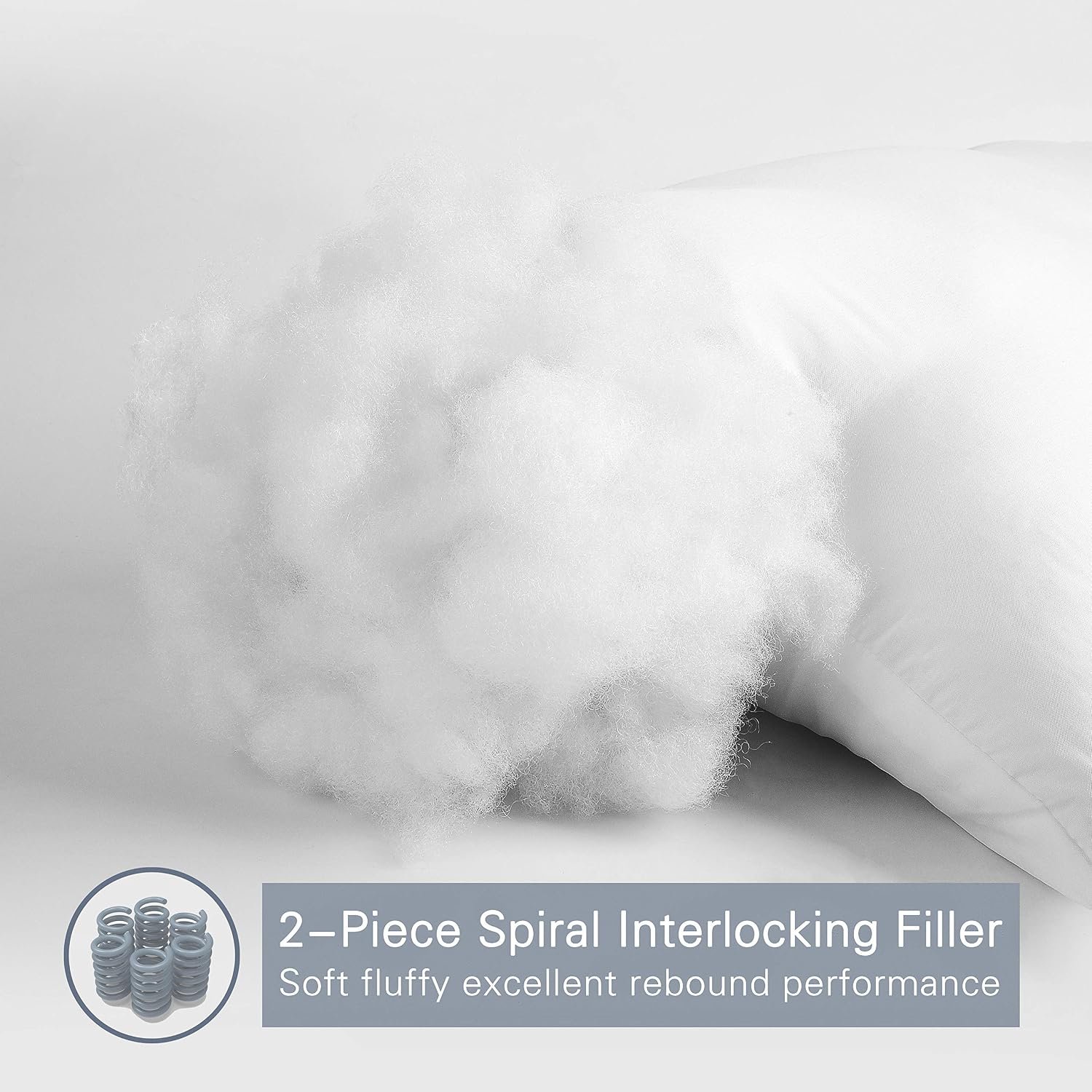 Luxury Soft Pillows for Sleeping, Fluffy Down Alternative Polyester Fiber Filled Pillow, Home&Hotel-Collection, Machine Washable - Image 2